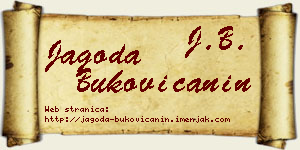 Jagoda Bukovičanin vizit kartica